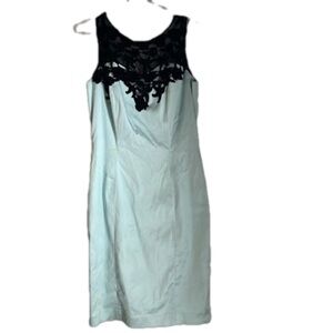 NWT Suzy Shier Satin Lace Sleeveless Dress